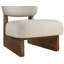 Fauteuil d'appoint en cuir Vetra Lystra-121555199-121555202