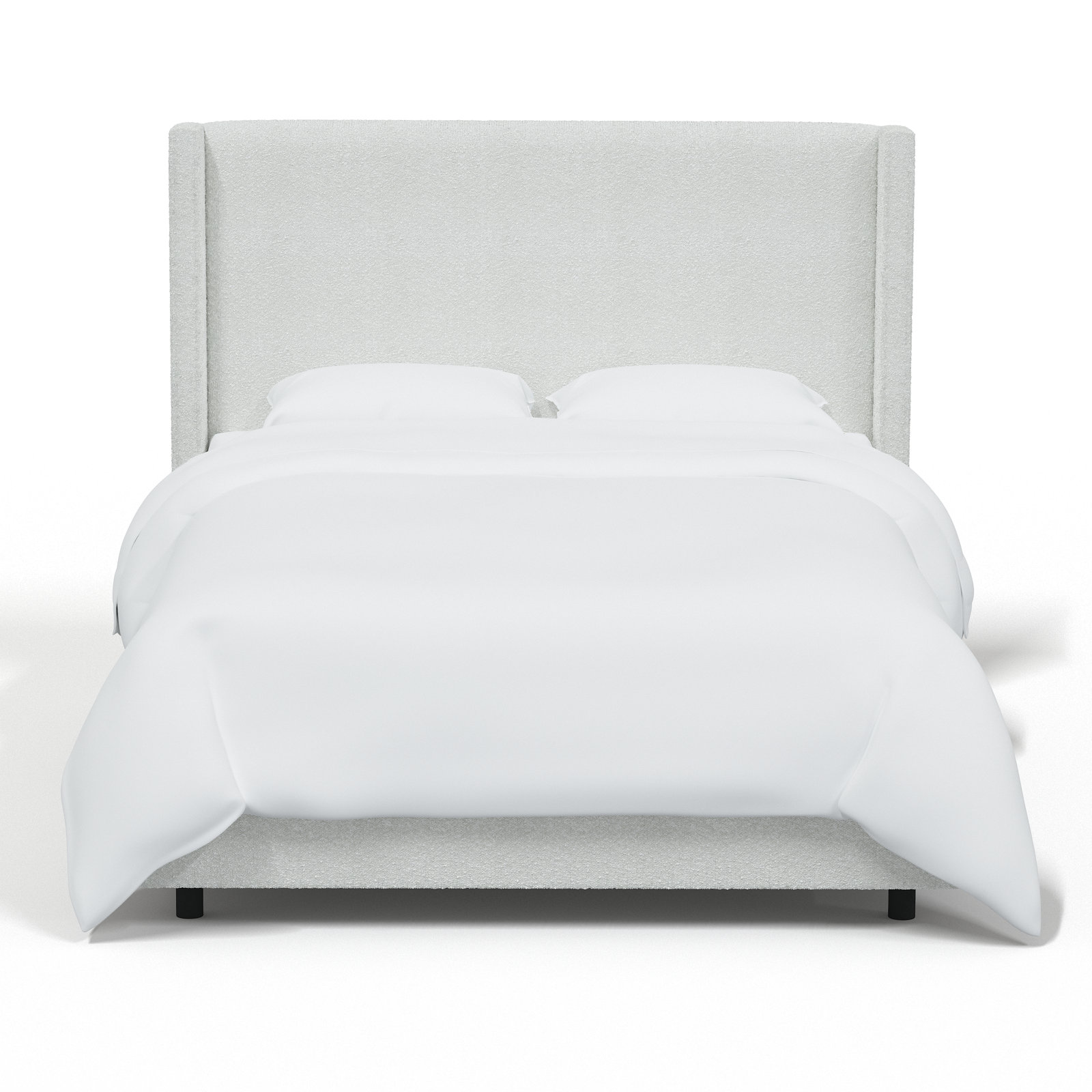 Hanson Upholstered Wingback Bed, California King, Classic Ivory Boucle