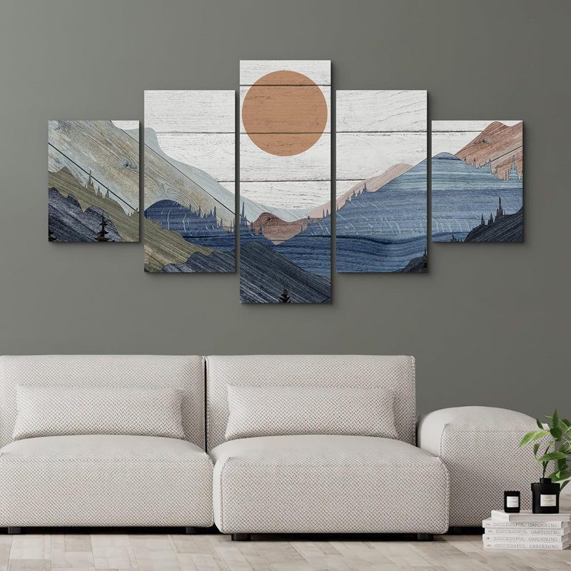 Impression sur toile de 5 pièces Western