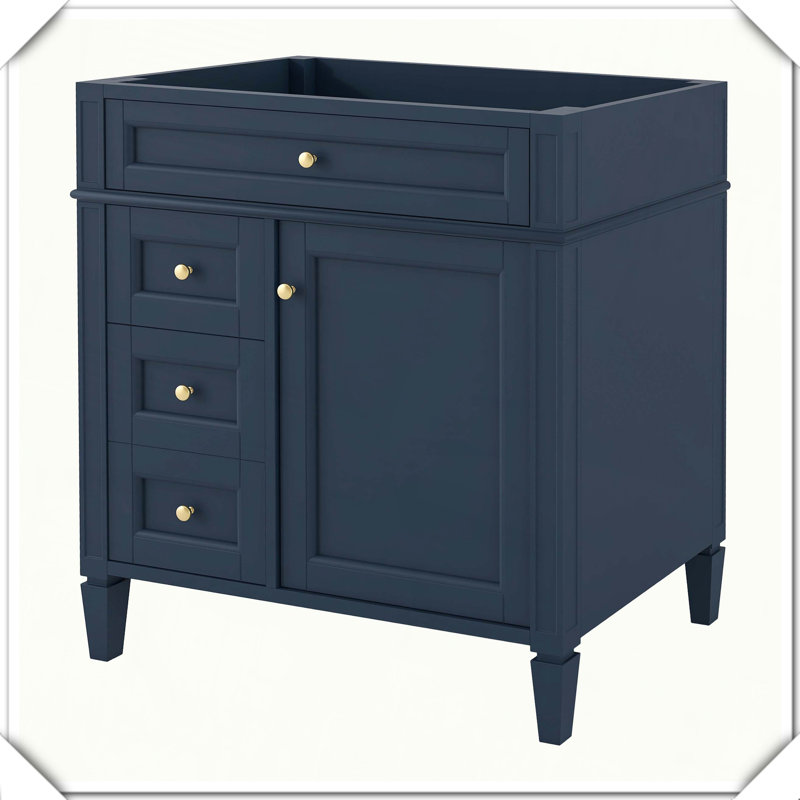Tiroir de meuble-lavabo moderne sans tiroir pour lavabo supérieur, Bleu