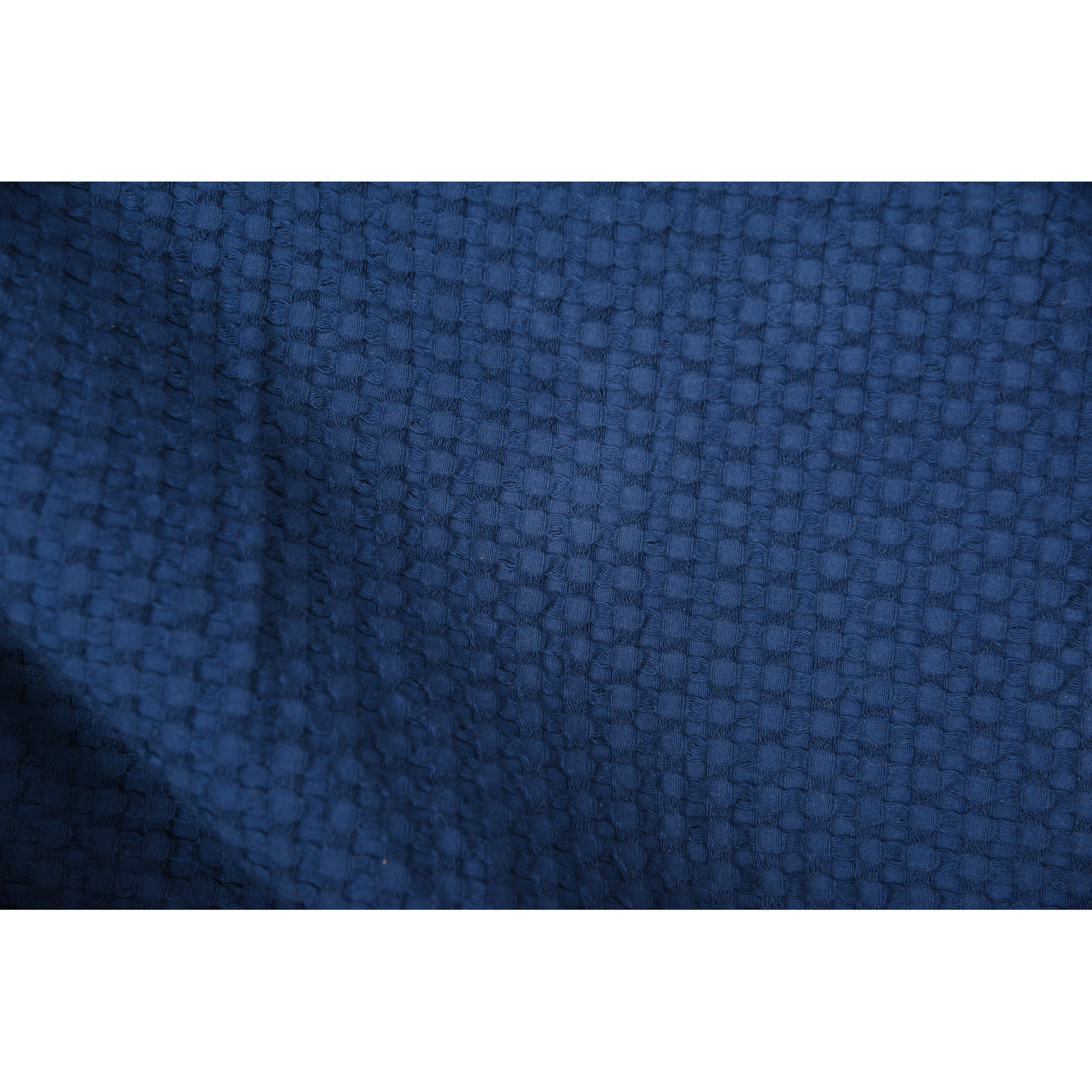 Cotton Throw Blanket, Bright Blue