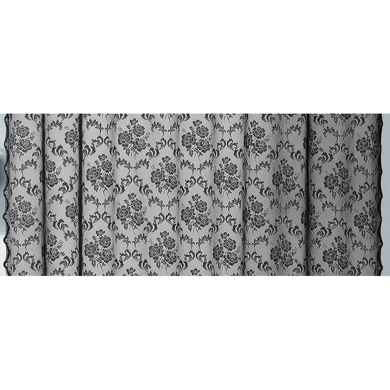 Tissu en dentelle, largeur de 60 pouces, Noir, 3 verges