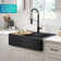KRAUS Bellucci 33” Workstation Drop In Retrofit Farmhouse Single Bowl Granite Kitchen Sink With Accessories