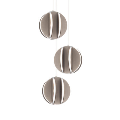 Luminaire suspendu en forme de globe à DEL 3 lumières Carillion