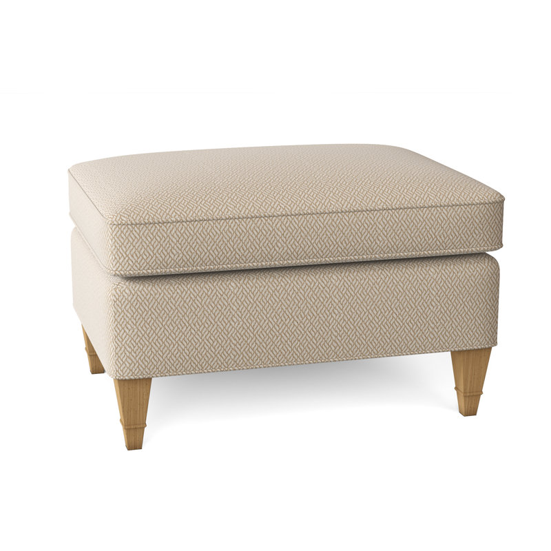 Everton Ottoman, Filigree Ivory, Amber