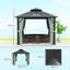 25 Ft. W x 25 Ft. D Aluminium Hardtop Gazebo-207056564