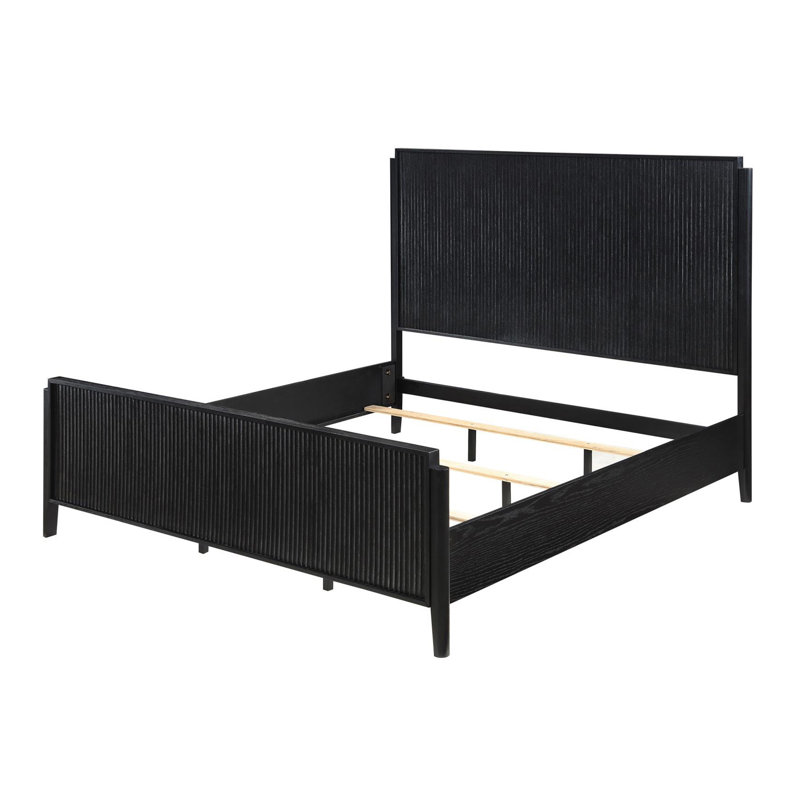 Malmberg Black Panel Bed, Queen