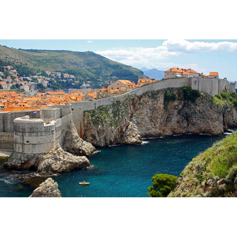 «Vieille ville de» par Karnizz - Photographie sur toile tendue, H 8 po x l 12 po