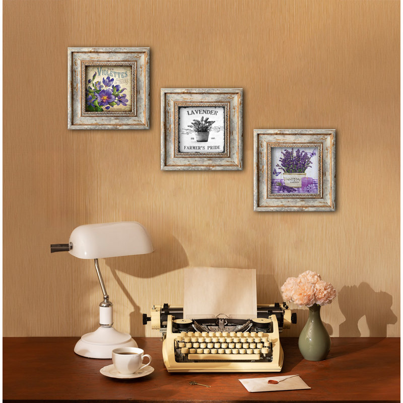 Élégant ensemble de 3 peintures encadrées décoratives, art moderne, 7,9 po x 7,9 po chacune | 100% panneau de fibres à densité moyenne, épaisseur: 0,1 pouce | Parfait pour le salon, la chambre à coucher et le bureau, le design unique rehausse n'importe quel espace