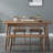 Modern Nut-Brown Rectangular Solid Wood Dining Table-686774527