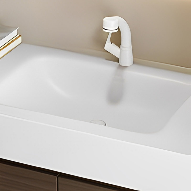 Armoire de salle de bain Ã©lÃ©gante, au style simple et moderne, H 21,65 po x l 47,24 po x P 21,65 po, Noyer