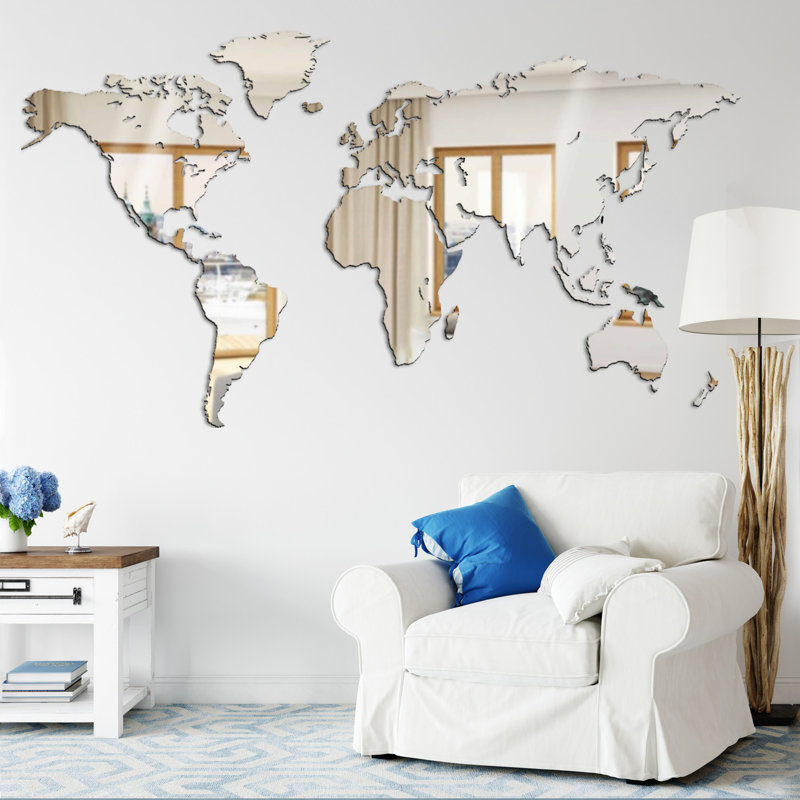 Mappa Del Mondo - SPECCHIO Flat Mirror