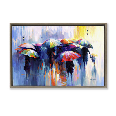 Memories Beneath Rain Floater Canvas by Leon Devenice