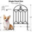 Clôture de jardin 10 panneaux et bordures décoratives pour chiens 24 po (H) x 10 pi (L)
