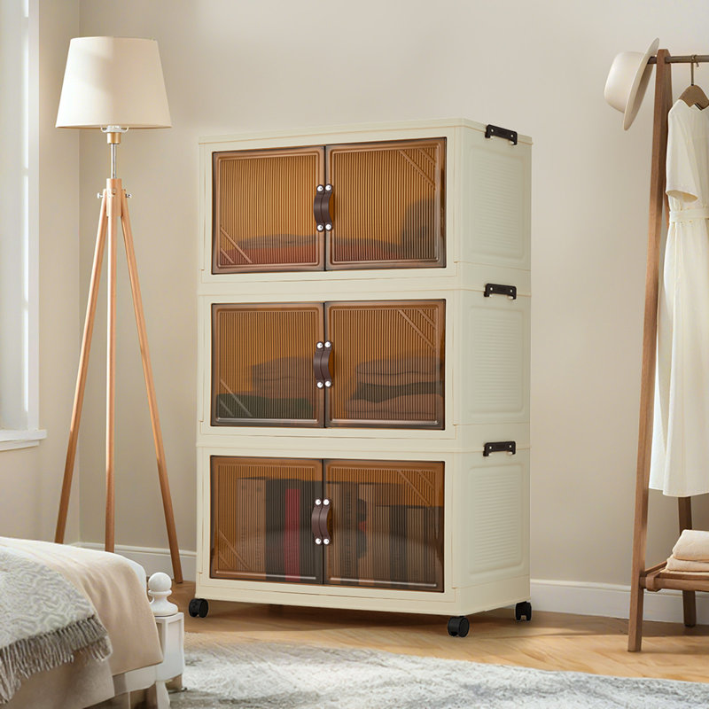 Plastic / Acrylic Wardrobe, 86 cm H x 57 cm W x 31 cm D