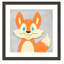 «Cheery Fox», impression sur papier-47842078-47842075