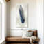 Plume bleue sur argent I-2074501475