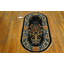 Antique Chinese Tree of Life Small Blue Peking Oval Area Rug