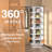 7 Tiers Rotating Shoe Rack For 28 Pairs Shoe Storage Rack