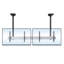 Support de plafond multi-écrans Black Tilt pouvant supporter jusqu'à 110 lb-128885195