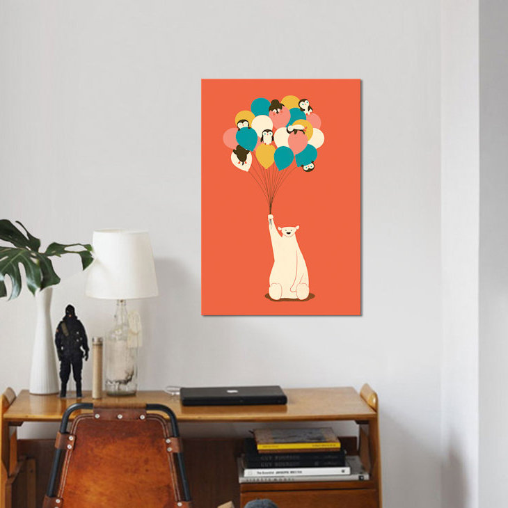 «Penguin Bouquet» par Jay Fleck - Impression sur toile tendue sur châssis, H 26 po x l 18 po x P 1,5 po, Toile tendue