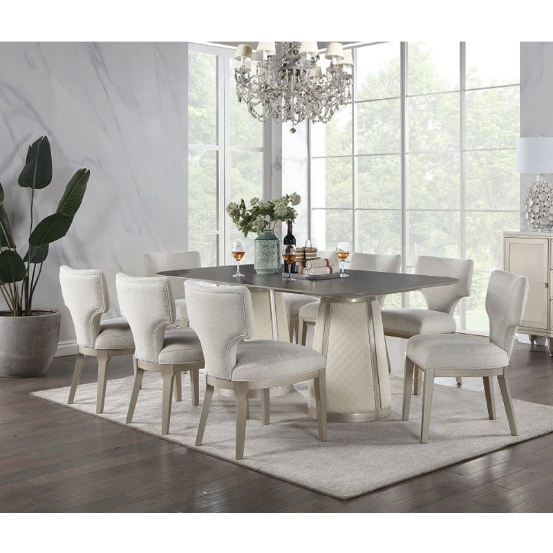 Kasa 8 - Person Pedestal Dining Set