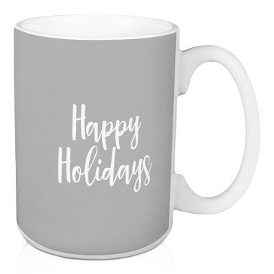 Grande tasse à café joyeuse fêtes Hansel