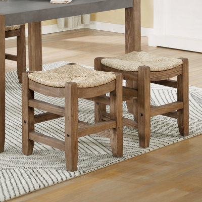 Ensemble de tabourets carrés 2 pièces Aston