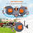 Water Hose Reel With 72 Ft X 1/2 In Retractable Garden Hose 9 Function Sprayer Nozzle, Effortless Automatic Rewind