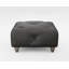 Melrose 65Cm Wide Genuine Leather Tufted Square Ottoman