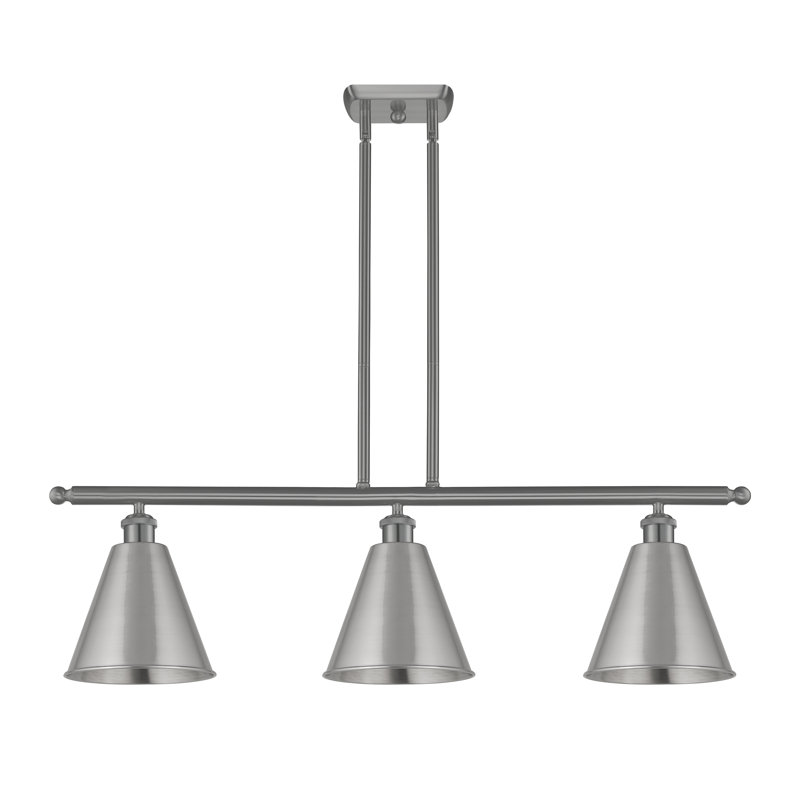 Aneika 3 - Light Kitchen Island Pendant, No Bulb Included, 11.25" H x 36" W x 8" D