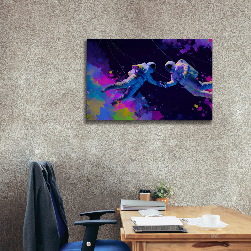  «To The Moon And Back» par Ann Klee, art mural sur toile, 40 po x 26 po, H 26 po x l 40 po