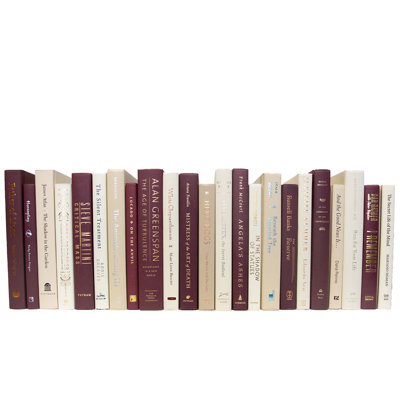 Livres décoratifs - Livres Cabernet - Livres rouges au pied