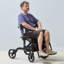 2 in 1 Rollator Walker & Transport Chair for Seniors, Folding Rolling Walker Wheelchair Combo & Footrests, Lightweight Aluminum Mobility Walker with Adjustable Handle, All Terrain Wheels, 136 kg-126802422