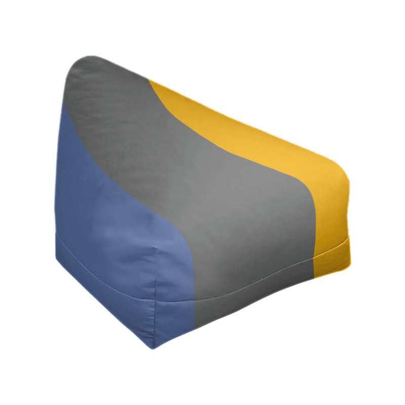 Fauteuil à billes Washington, 27 po x 27 po x 30 po, Bleu basketball / gris basketball / jaune basketba