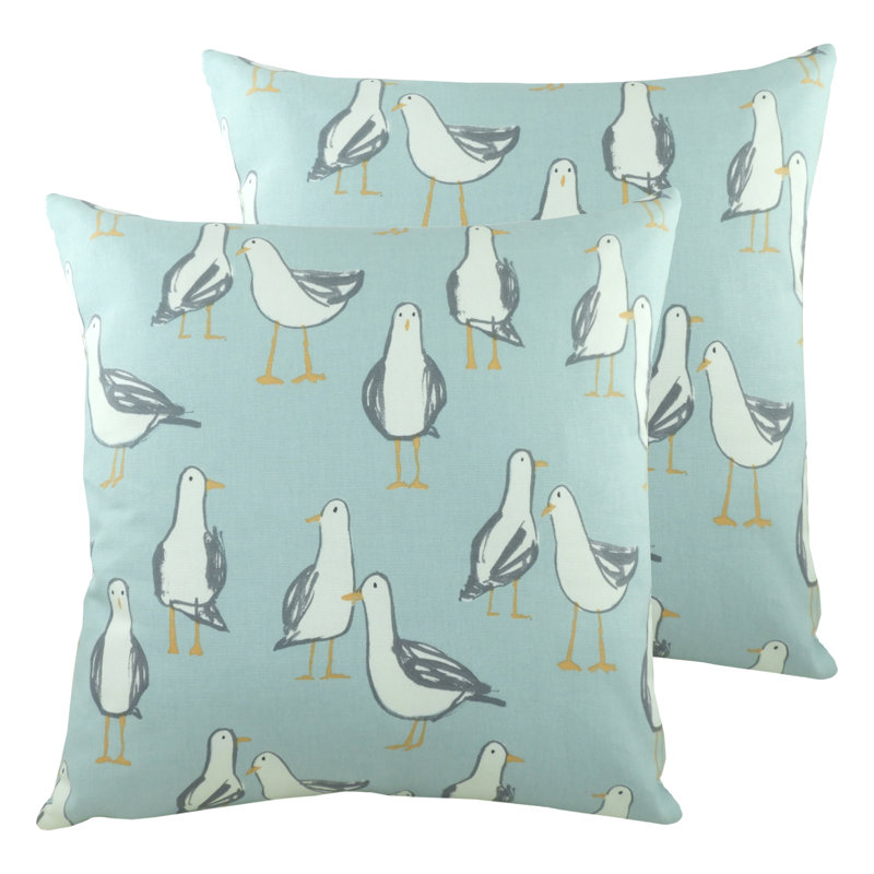 Evans Square Cushion, Seasurf, Feather