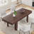 Extendable Dining Room Table for 6-10, Farmhouse Kitchen Tables with Wooden Sturdy Frame-1914495078
