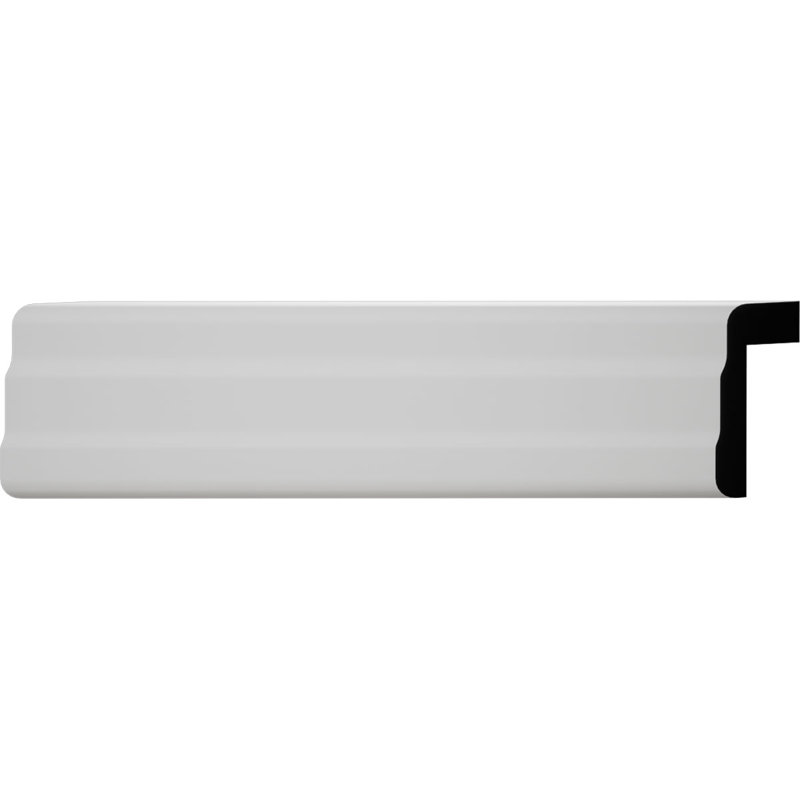 H 1 3/4 po x P 3/4 po x L 96 po, moulure à lambris en PVC TrueCraft, blanc