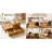 Wooden Coffee Pod Organizer Storage Box with Clear Acrylic Lid and Two Drawers, Natural Paulownia Wood Countertop Coffee Station for Pods, Tea Bags and Accessories