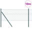 Chain Link Fence With 7 Posts Galvanised Steel-306222713-306222660