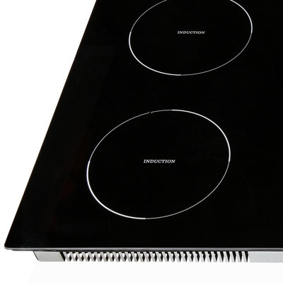 Plaque de cuisson électrique, 5 brûleurs, surface de cuisson à induction 36 po, surface de cuisson magnétique intégrée de 9 200 W, brûleur multifonctionnel à 9 niveaux de chauffage, écran tactile à DEL avec verrouillage pour enfants et protection contre la surchauffe