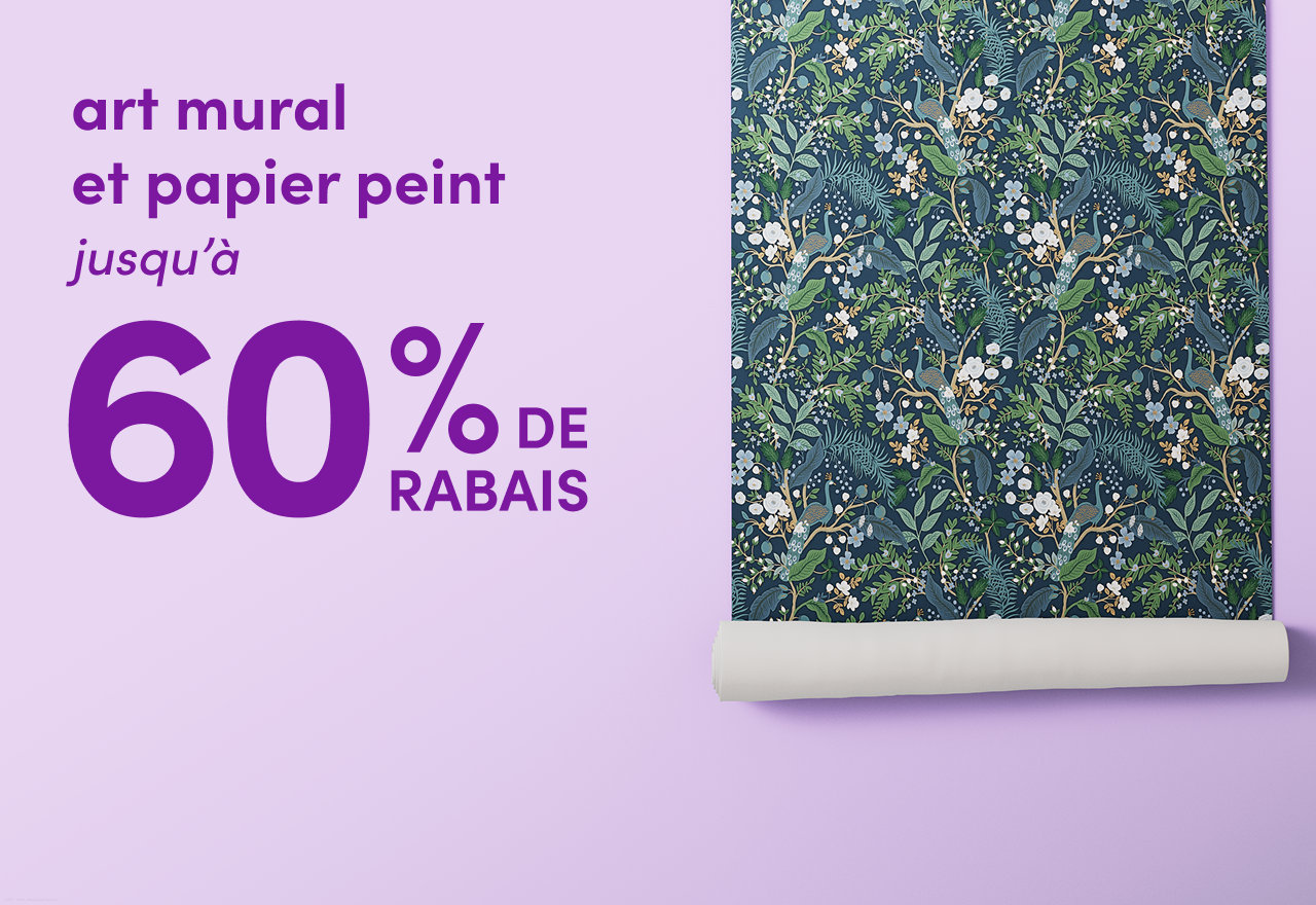 art mural et papier peint en solde