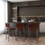 Bromley Iron and Leather 24.5" Counter Stool-1824475956
