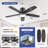50" 5-blade Low Profile Ceiling Fans With Lights And Remote-2122660421-1880122039