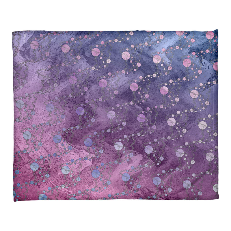 Couverture à étoiles Katelyn Elizabeth, l 32,5 po x L 42,5 po, Bleu / Rose