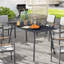 Rectangular Metal Outdoor Dining Table , 150.00cm cm W 80.00cm cm D