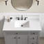 Comptoir de meuble-lavabo simple 43 "Carrara