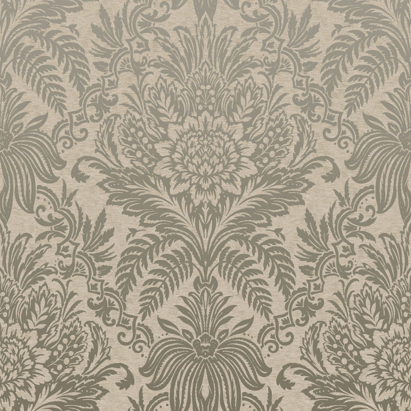Rouleau de papier peint damassé Wayne, Beige