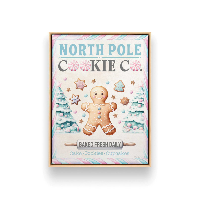 «Cookie Co.» par Nicole DeCamp, reproduction d'art, L 36 x H 48, Tanné, Toile avec cadre