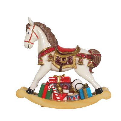 Cheval à bascule avec cadeaux